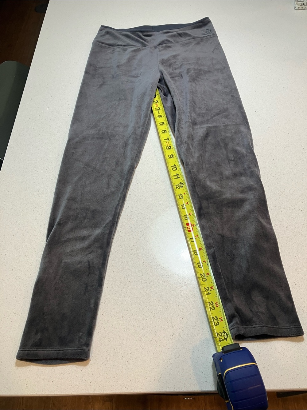 Cuddl Duds Women's Charcoal Gray Soft Stretch Leggings size Small